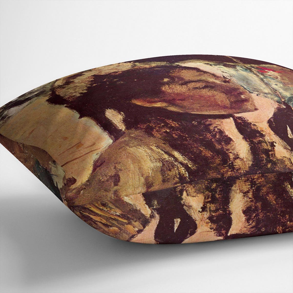 In the Tuileries Woman with Parasol by Degas Cushion
