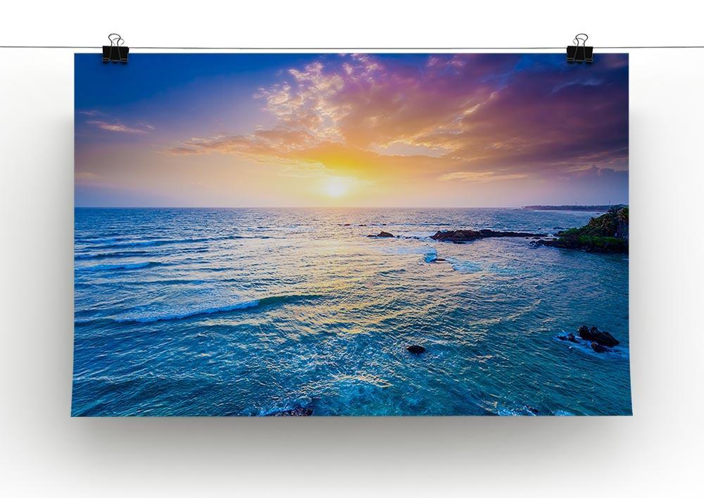 Indian ocean on sunset Canvas Print or Poster - Canvas Art Rocks - 2