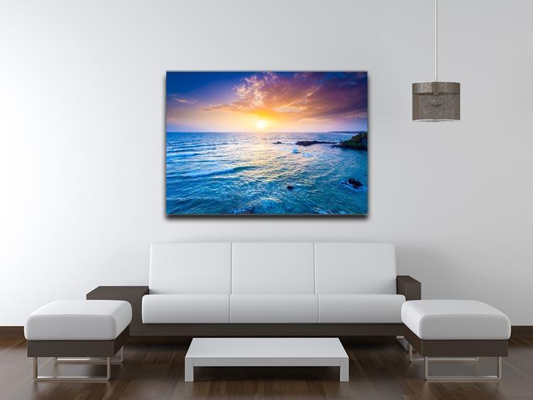 Indian ocean on sunset Canvas Print or Poster - Canvas Art Rocks - 4