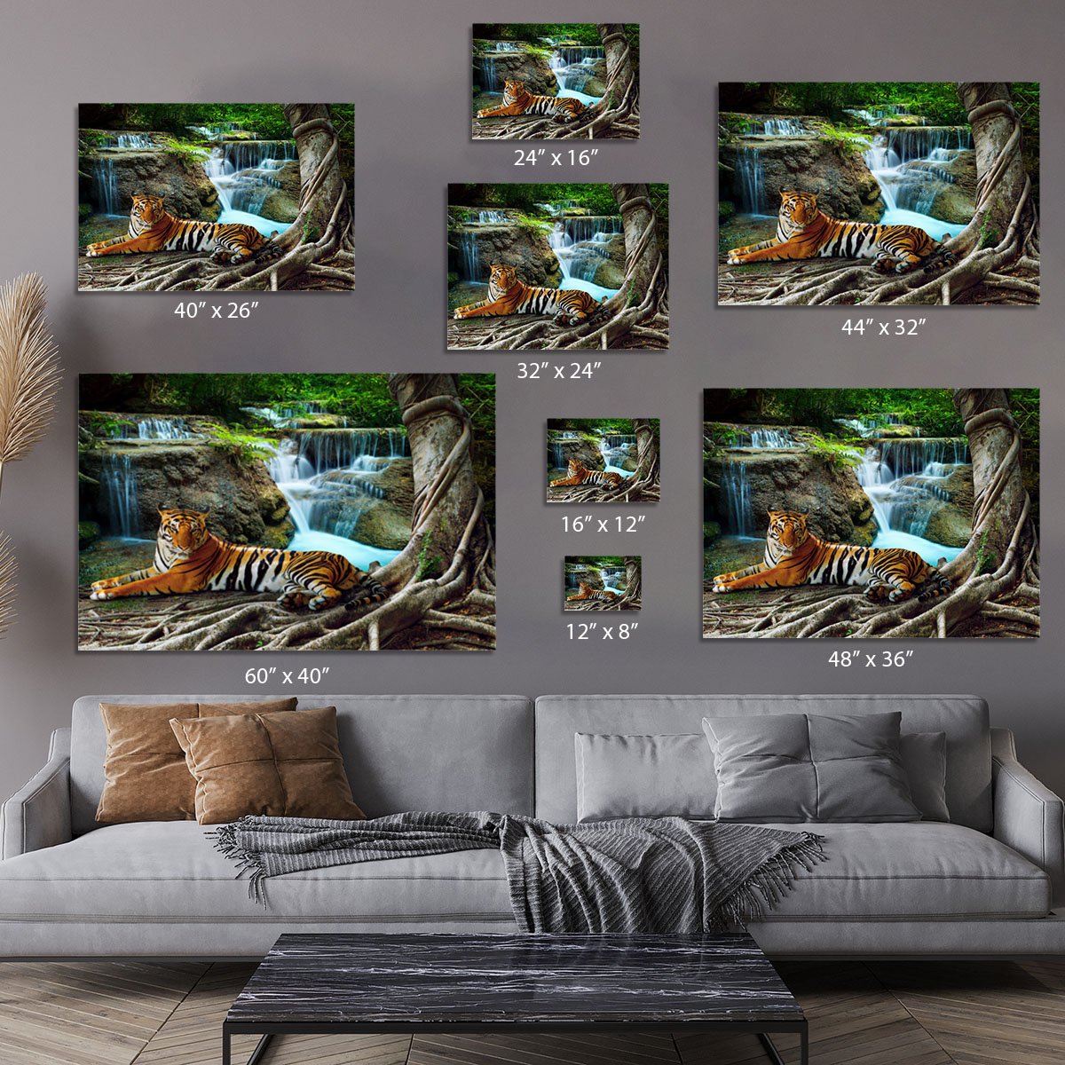 Indochina tiger Canvas Print or Poster