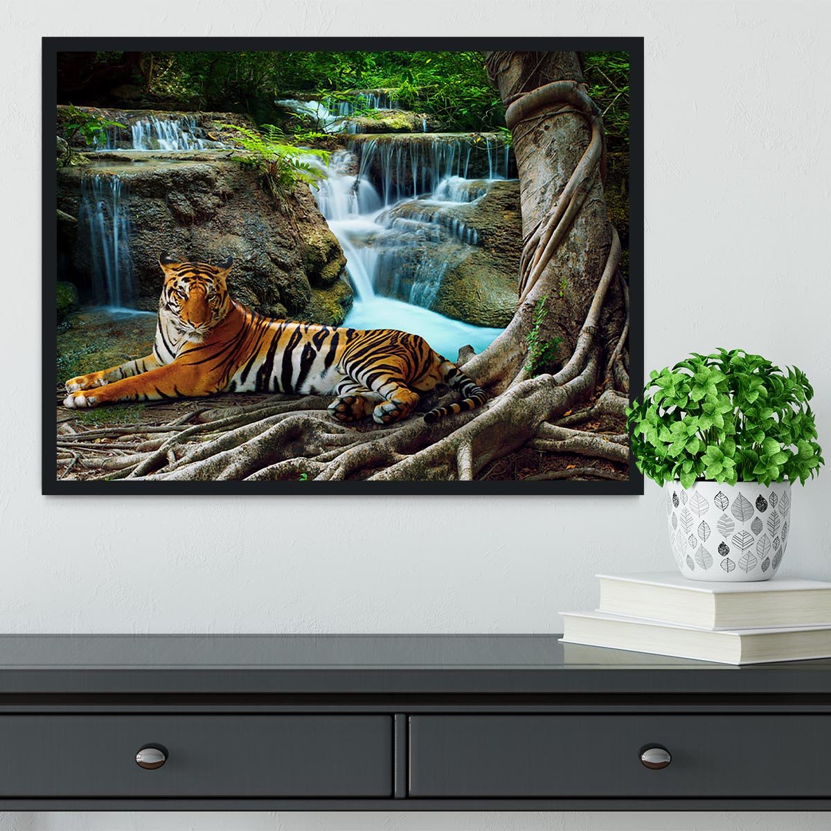 Indochina tiger Framed Print - Canvas Art Rocks - 2