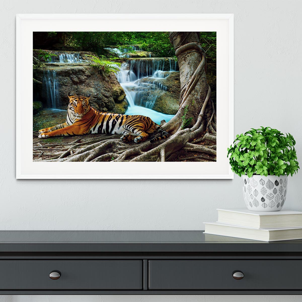 Indochina tiger Framed Print - Canvas Art Rocks - 5