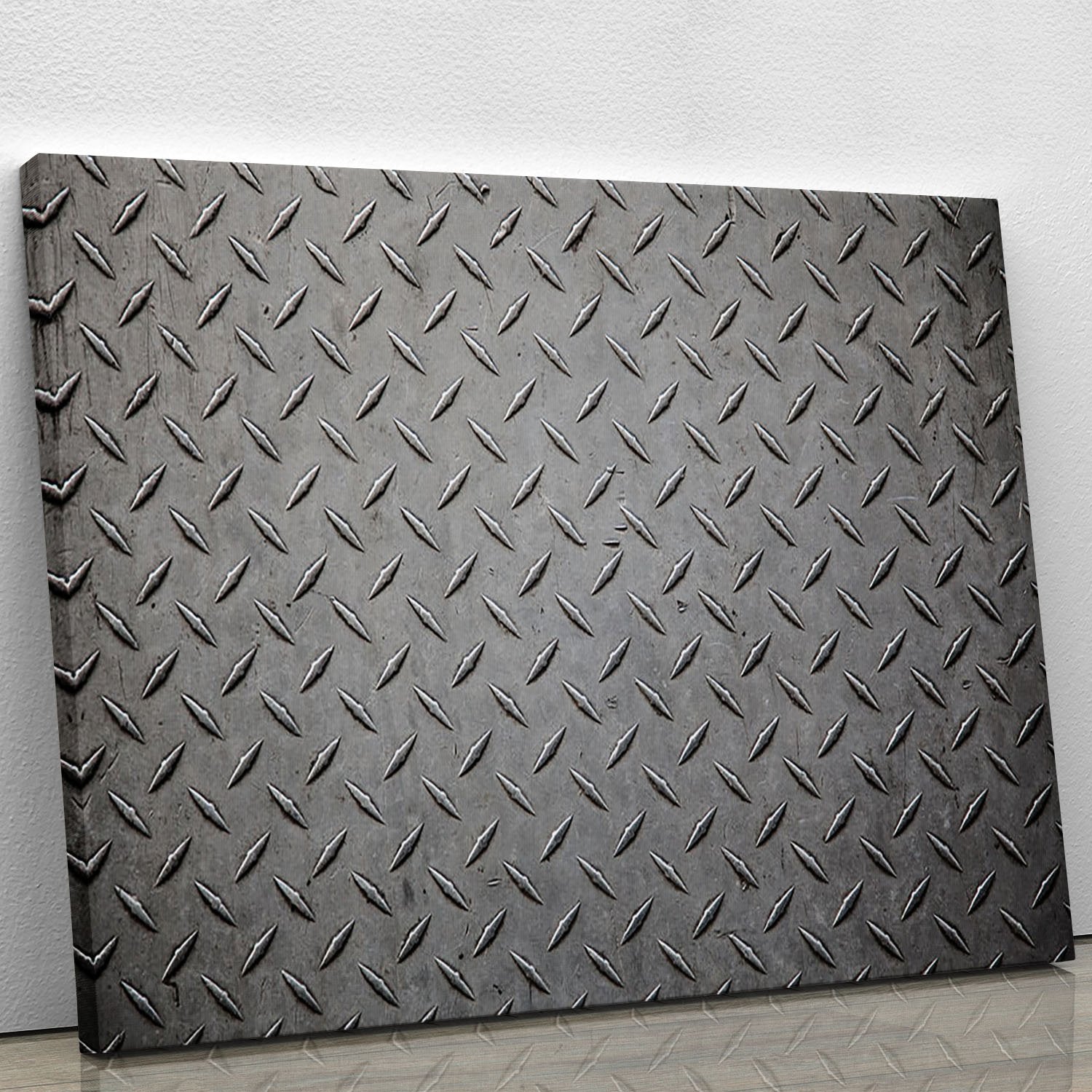 Industrial metal plate Canvas Print or Poster