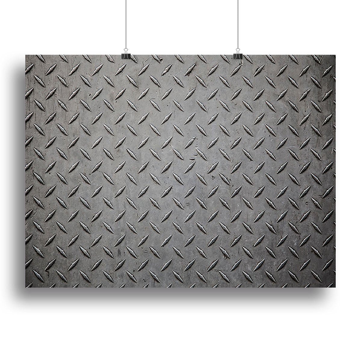Industrial metal plate Canvas Print or Poster