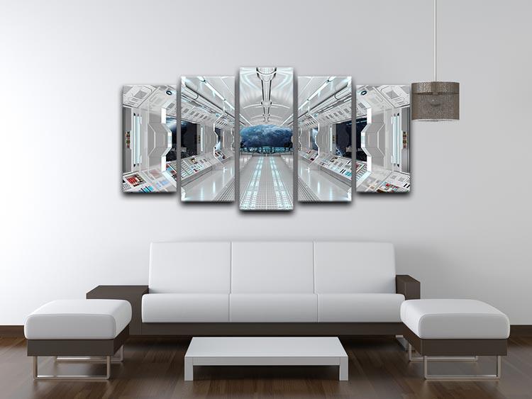 Inside Space Shuttle 5 Split Panel Canvas - Canvas Art Rocks - 3