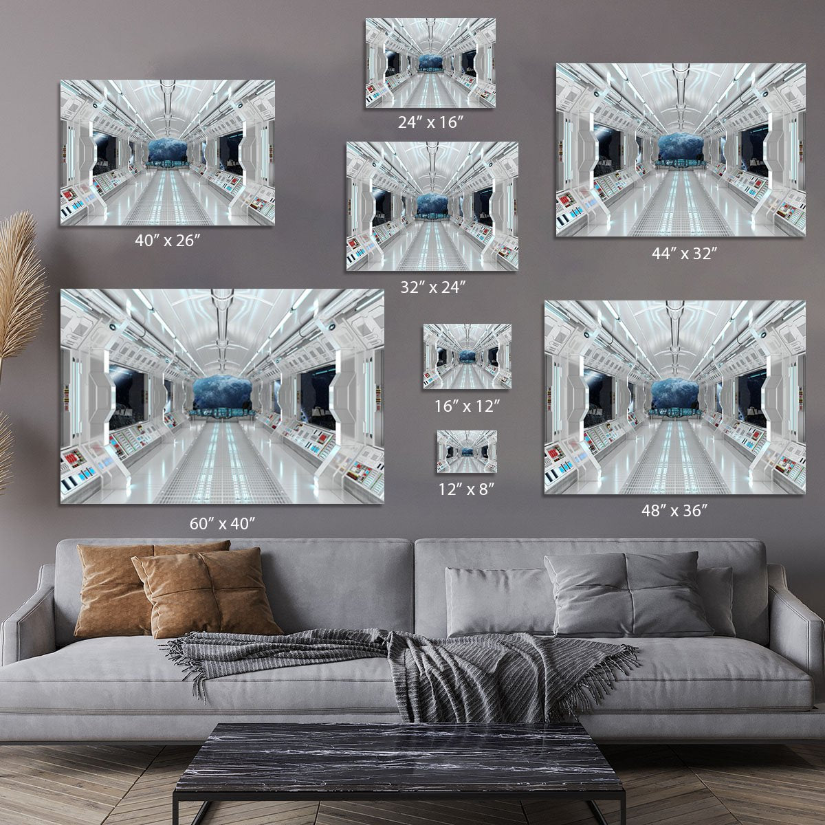 Inside Space Shuttle Canvas Print or Poster