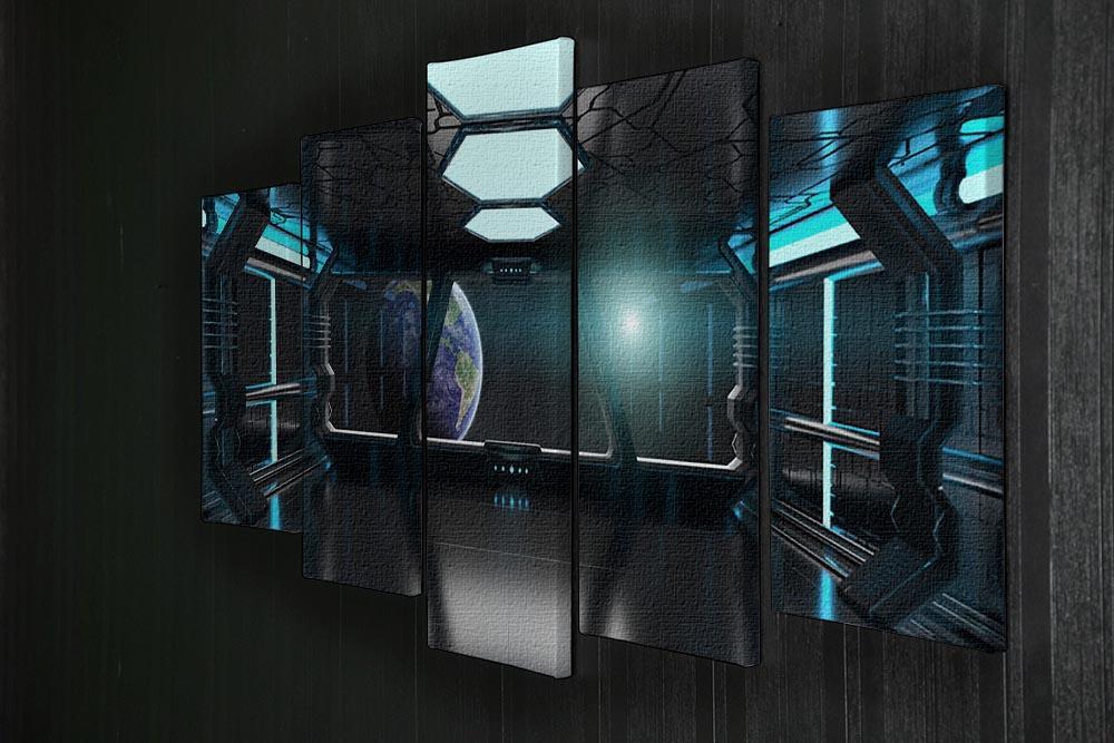 Inside a Spaceship 5 Split Panel Canvas - Canvas Art Rocks - 2