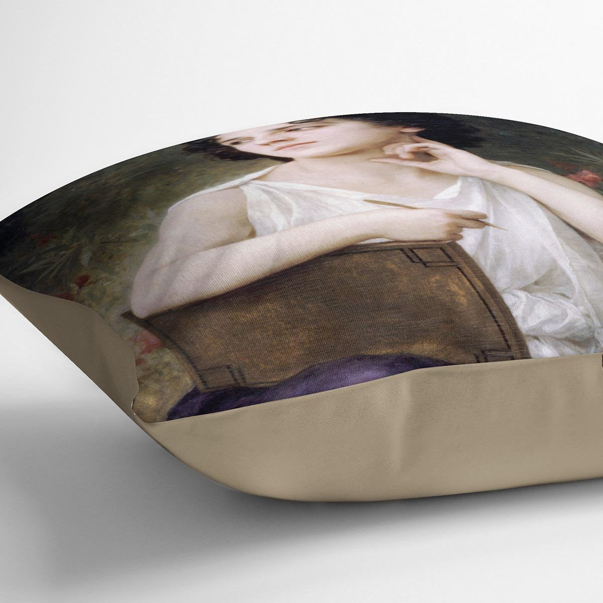 Inspiration By Bouguereau Throw Pillow