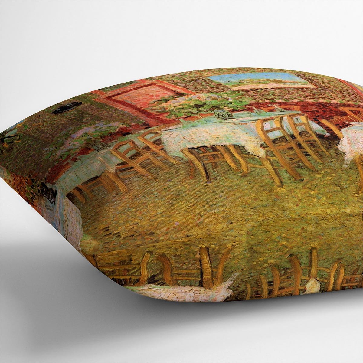Interior of a restaurant by Van Gogh Throw Pillow