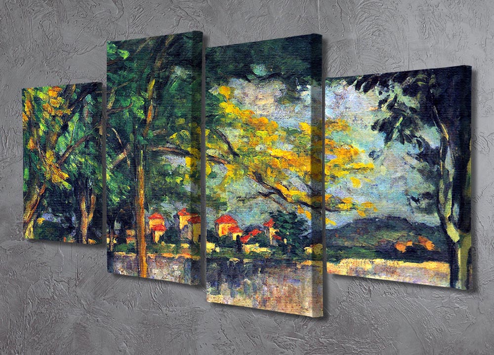 Into Street by Cezanne 4 Split Panel Canvas - Canvas Art Rocks - 2