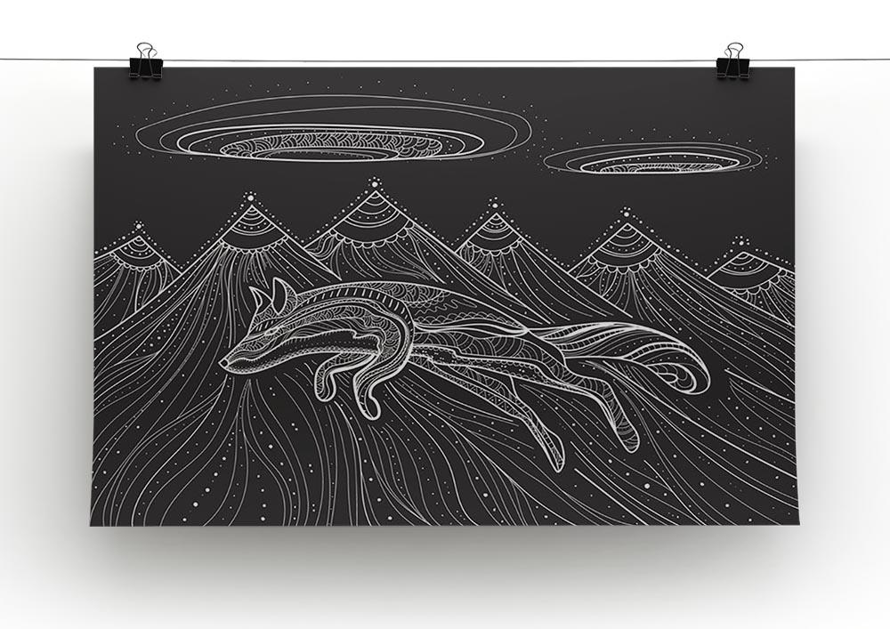 Intricate fox design Canvas Print or Poster - Canvas Art Rocks - 2