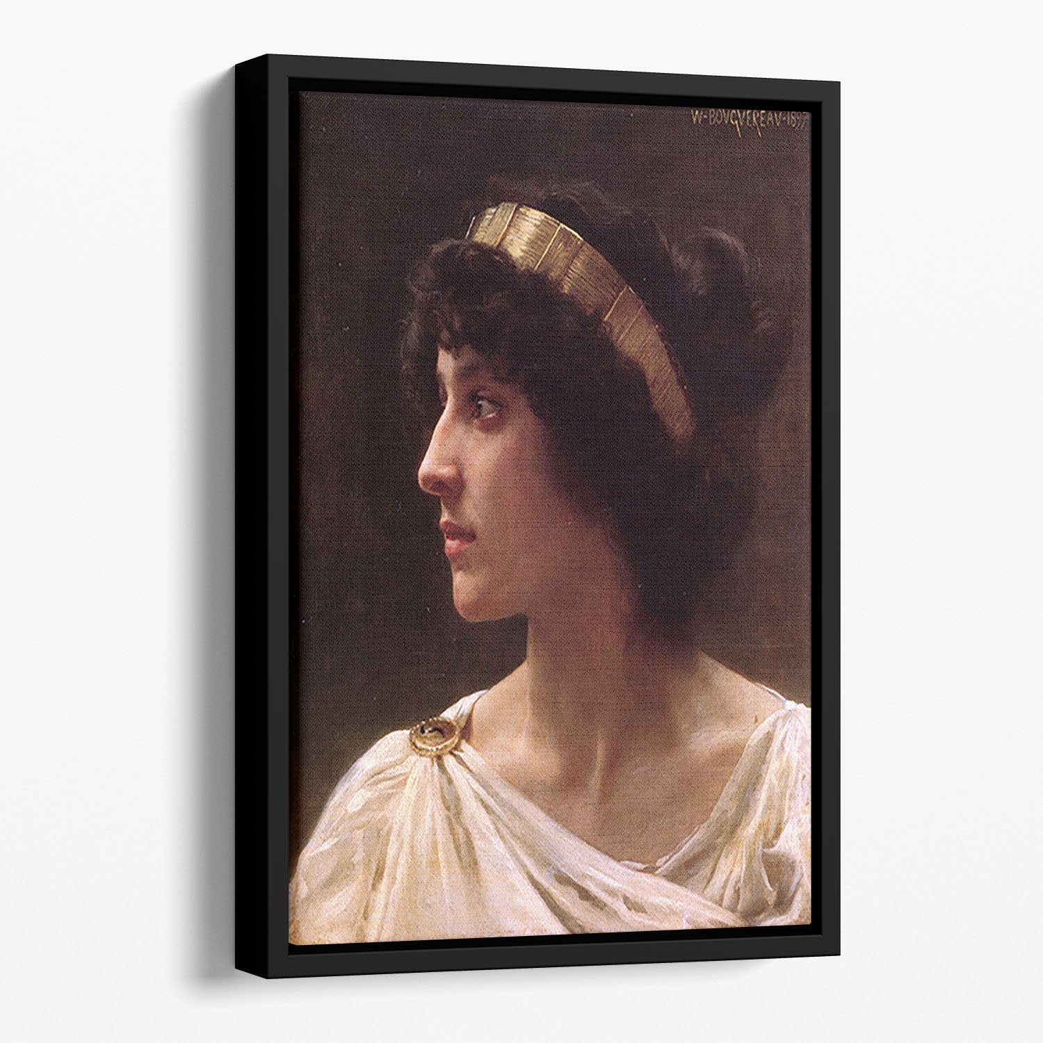 Irene By Bouguereau Floating Framed Canvas