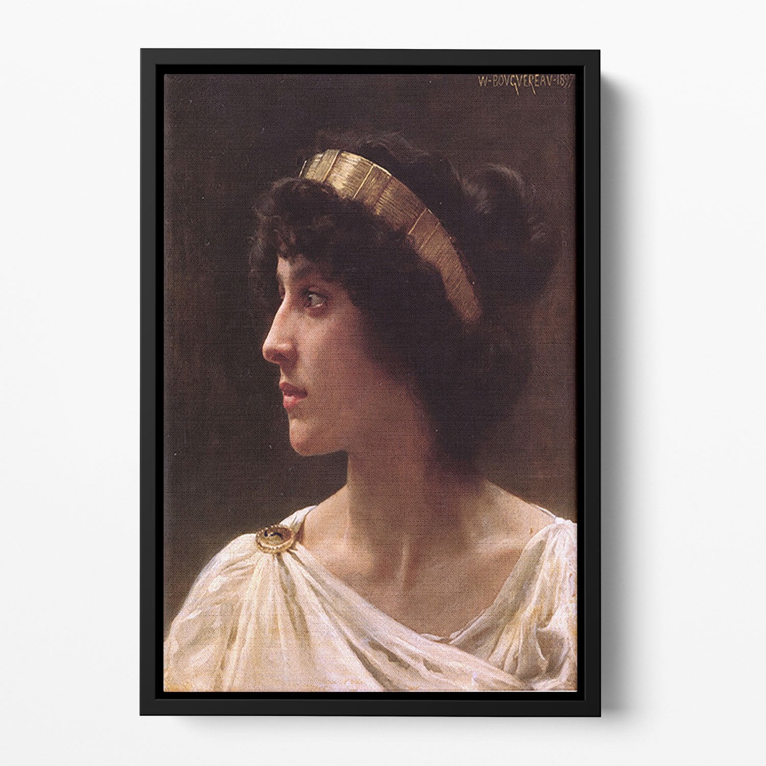 Irene By Bouguereau Floating Framed Canvas