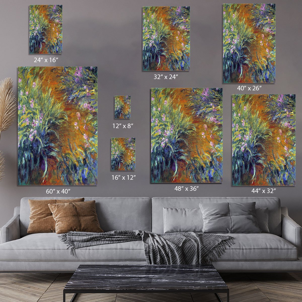 Irises by Monet Canvas Print or Poster