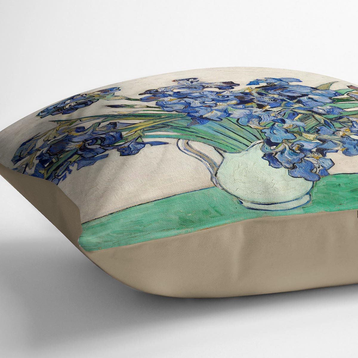 Irises in a vase Throw Pillow