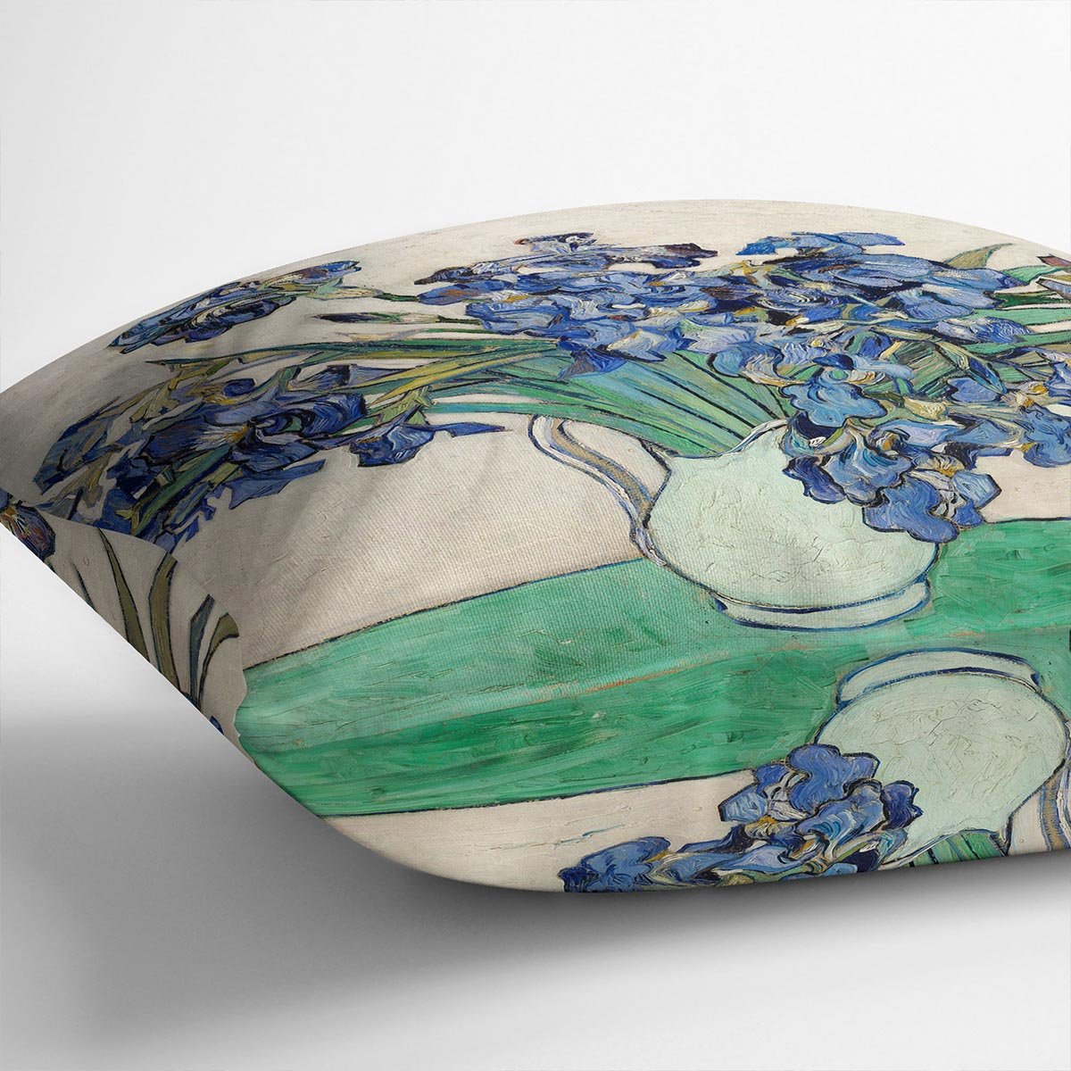 Irises in a vase Throw Pillow