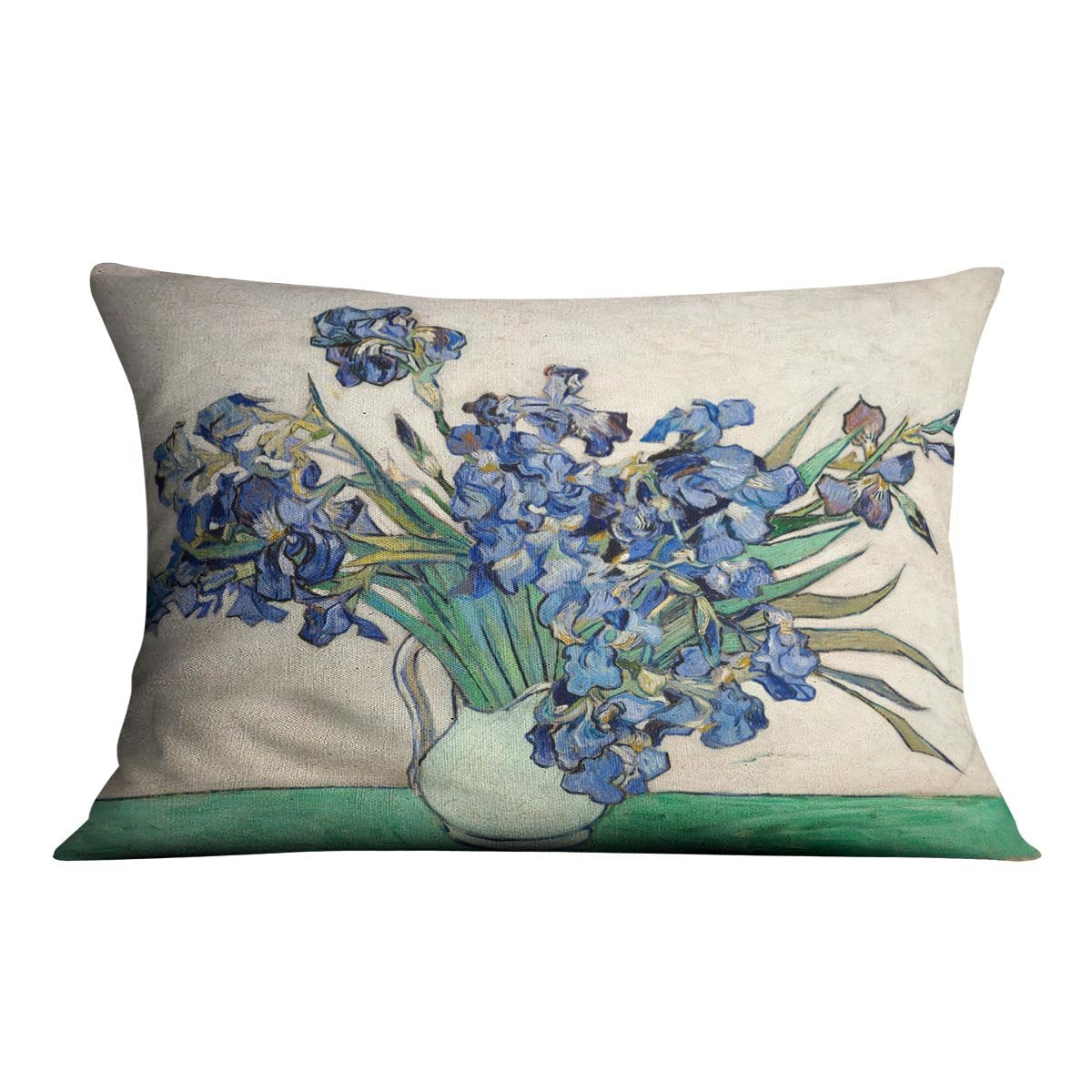 Irises in a vase Throw Pillow