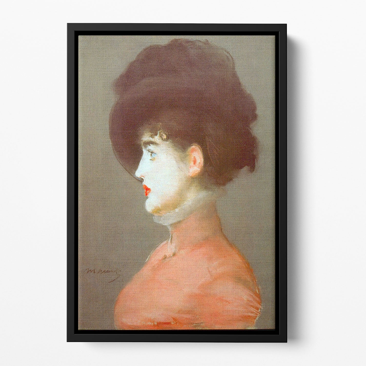 Irma Brunne by Manet Floating Framed Canvas