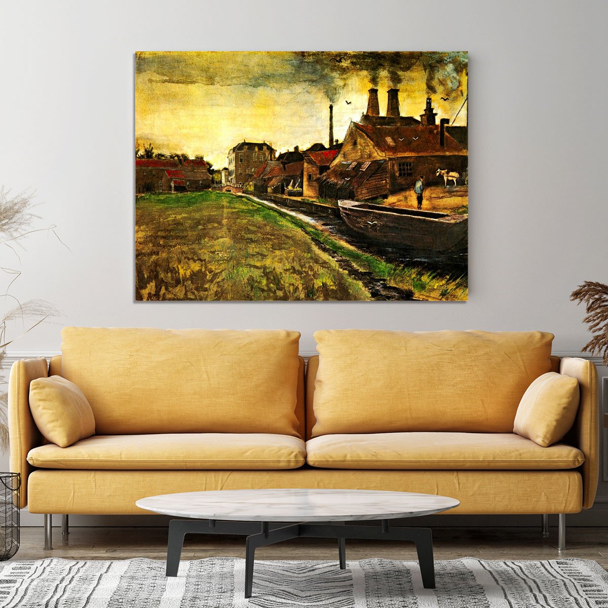 Iron Mill in The Hague by Van Gogh Canvas Print or Poster