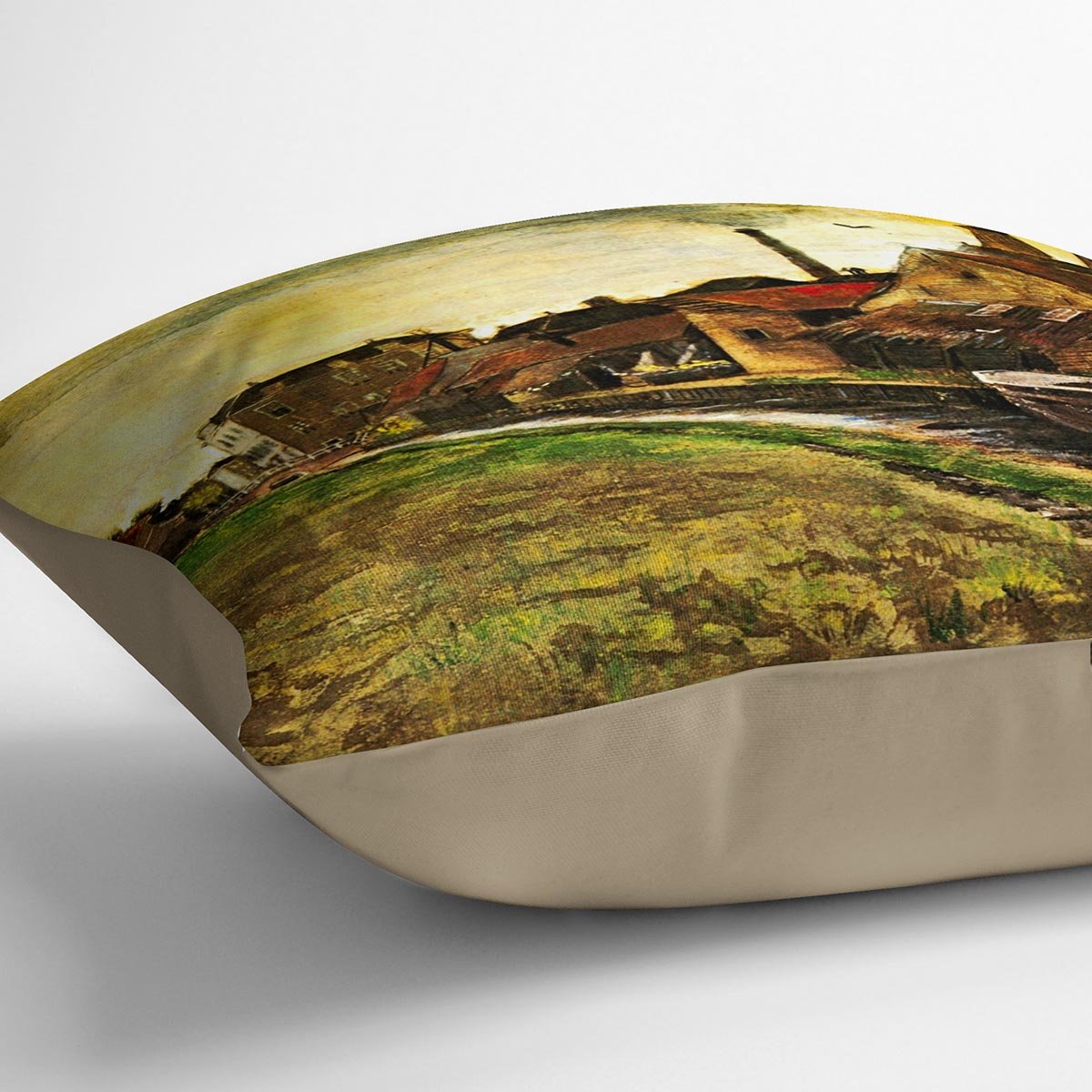 Iron Mill in The Hague by Van Gogh Throw Pillow