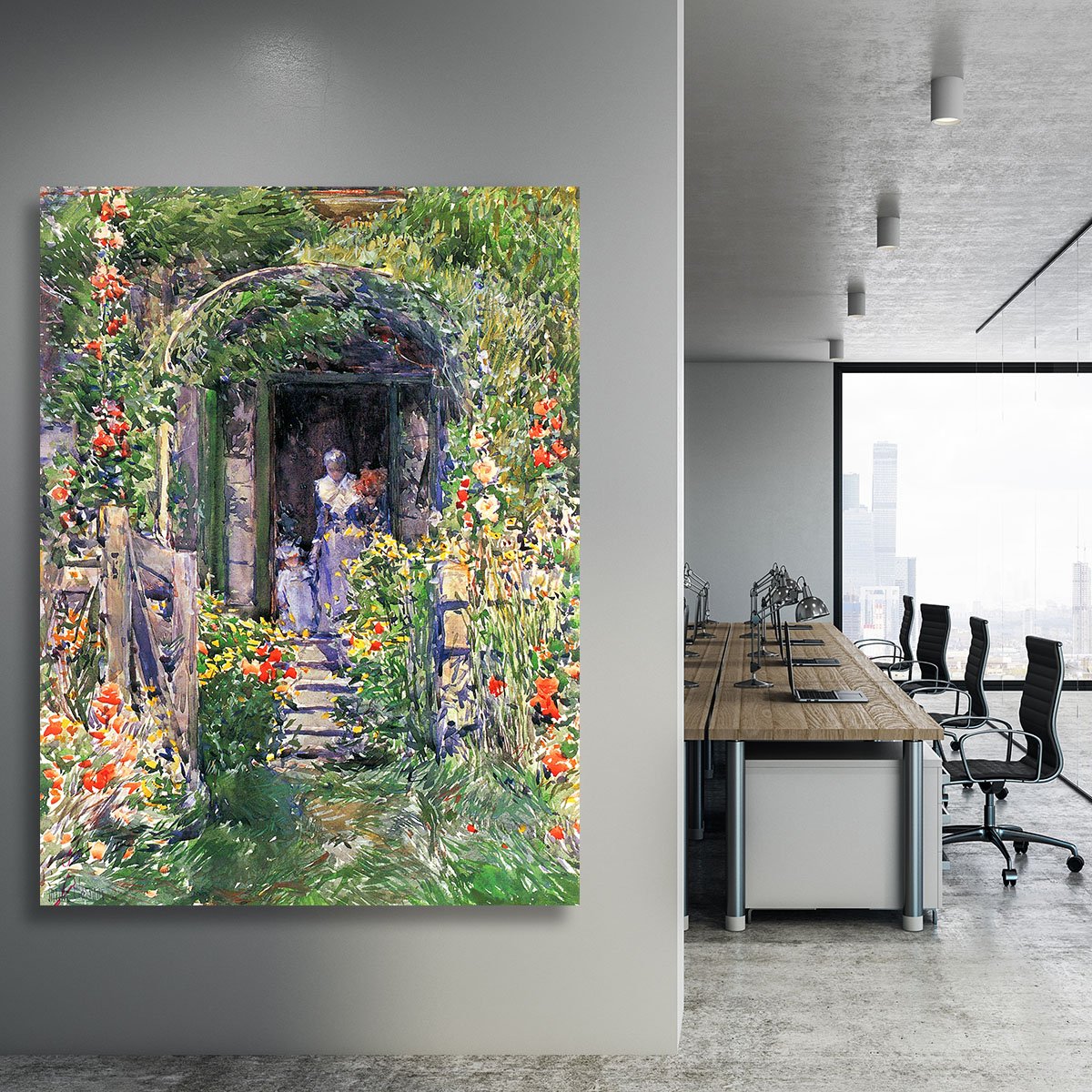 Isles of Shoals Garden by Hassam Canvas Print or Poster