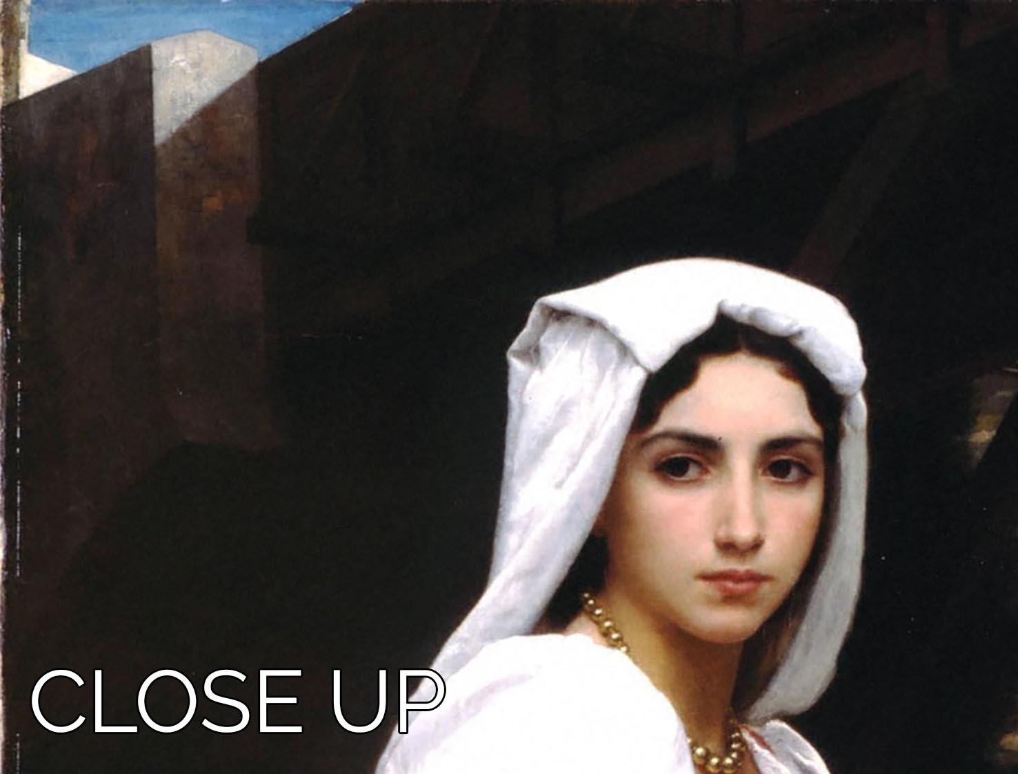 Italian Girl Drawing Water By Bouguereau 3 Split Panel Canvas Print - Canvas Art Rocks - 3