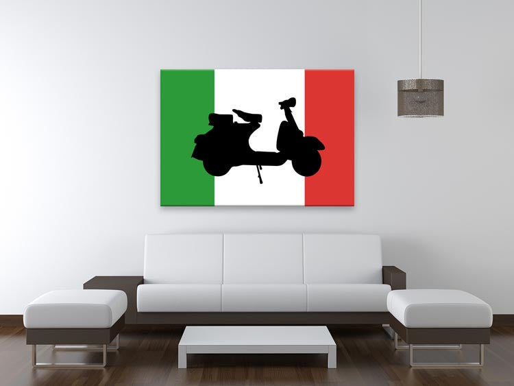 Italian Vespa Print - Canvas Art Rocks - 4