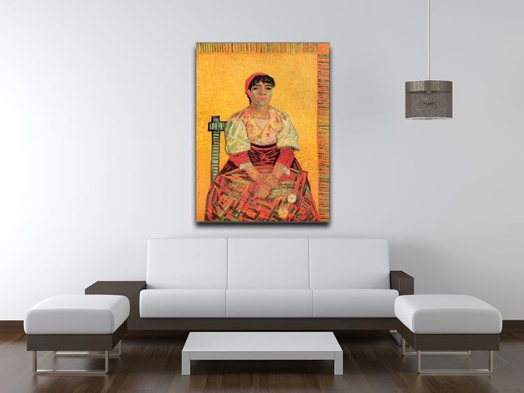 Italian Woman Agostina Segatori by Van Gogh Canvas Print & Poster - Canvas Art Rocks - 4
