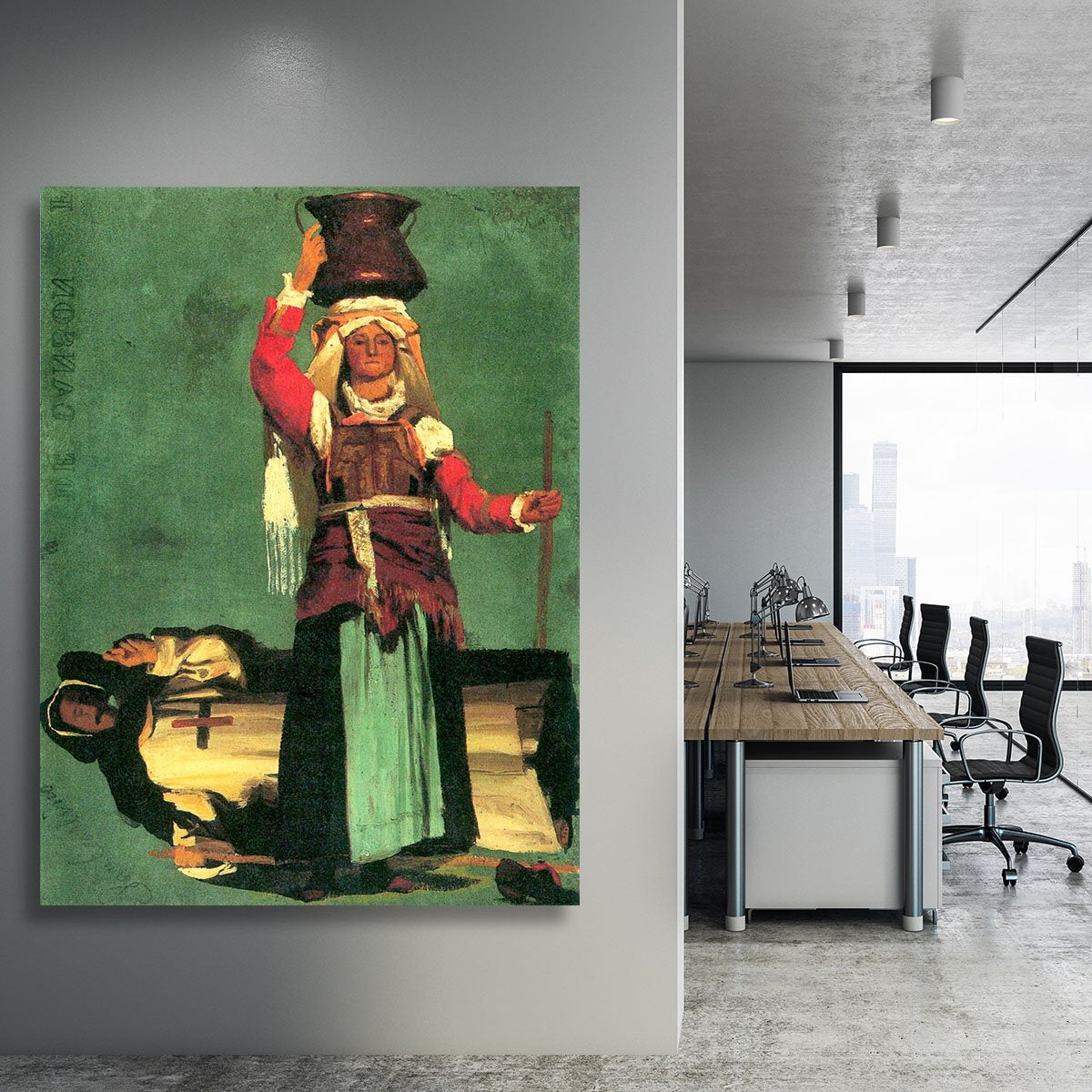 Italian costume studies by Bierstadt Canvas Print or Poster