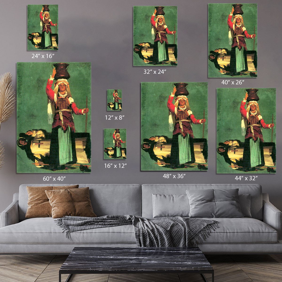 Italian costume studies by Bierstadt Canvas Print or Poster