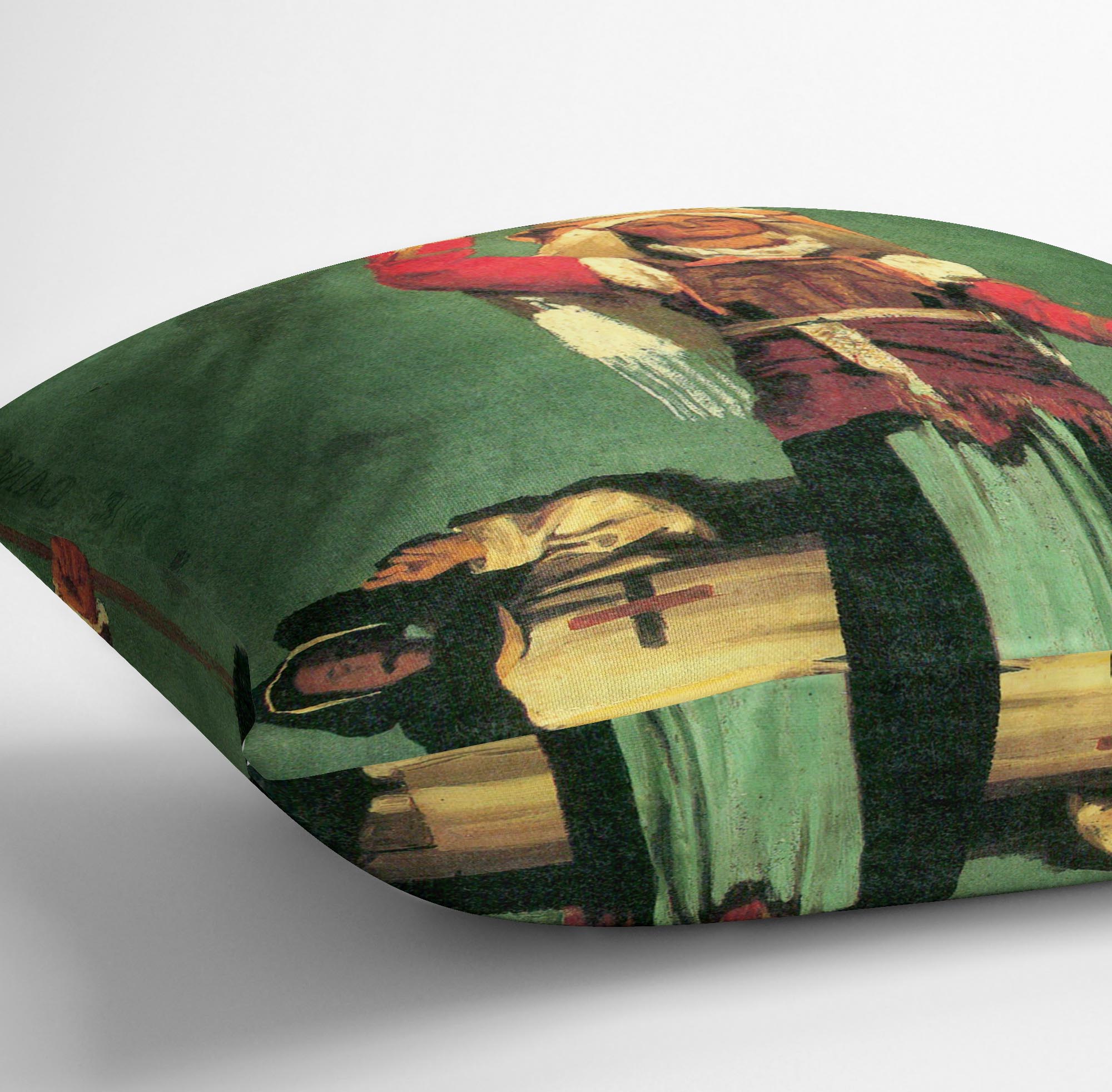 Italian costume studies by Bierstadt Cushion - Canvas Art Rocks - 3