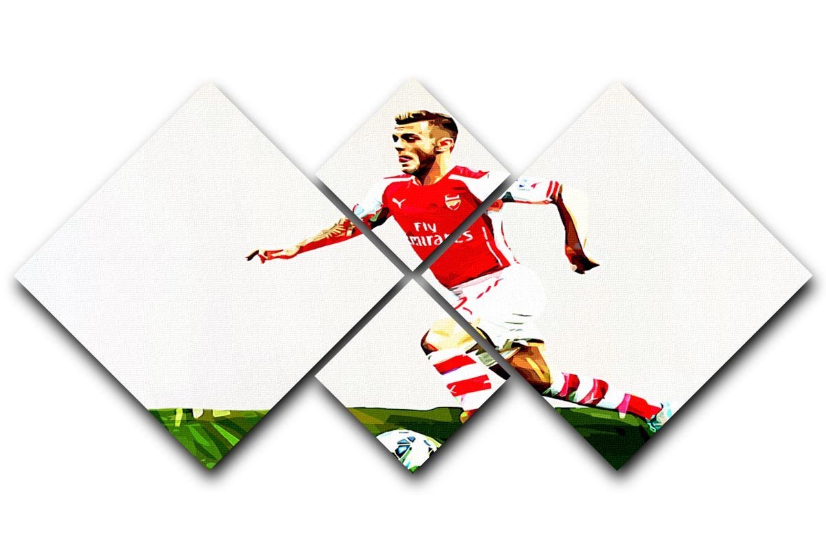 Jack Wilshere 4 Square Multi Panel Canvas  - Canvas Art Rocks - 1