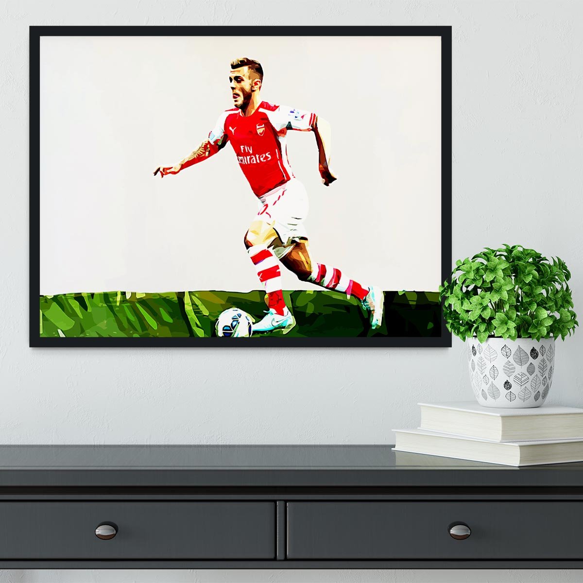 Jack Wilshere Framed Print - Canvas Art Rocks - 2