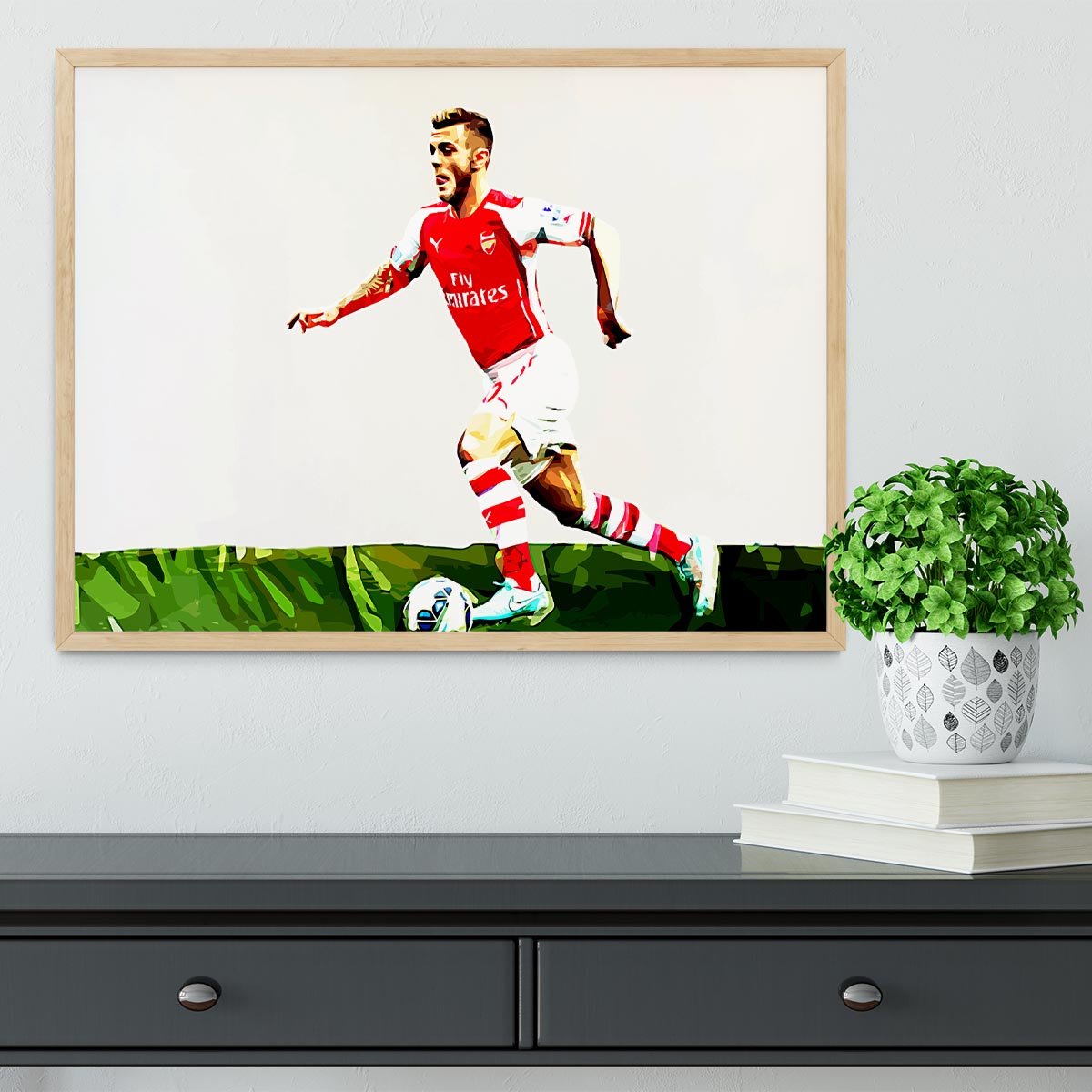 Jack Wilshere Framed Print - Canvas Art Rocks - 4