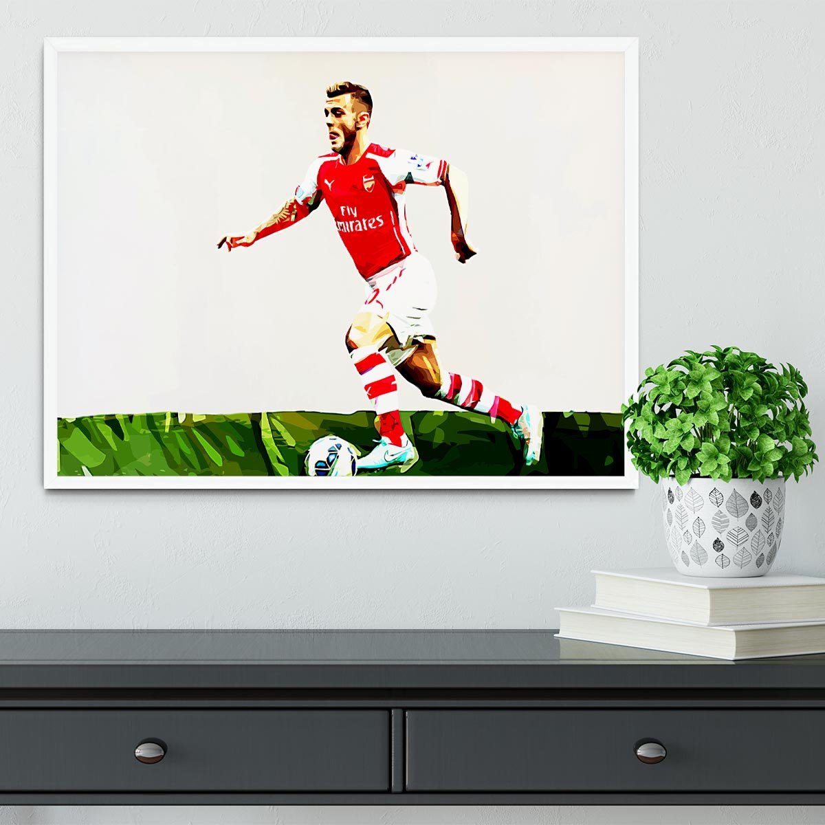 Jack Wilshere Framed Print - Canvas Art Rocks -6