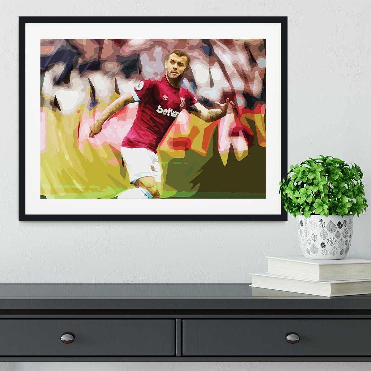 Jack Wilshere West Ham Framed Print - Canvas Art Rocks - 1