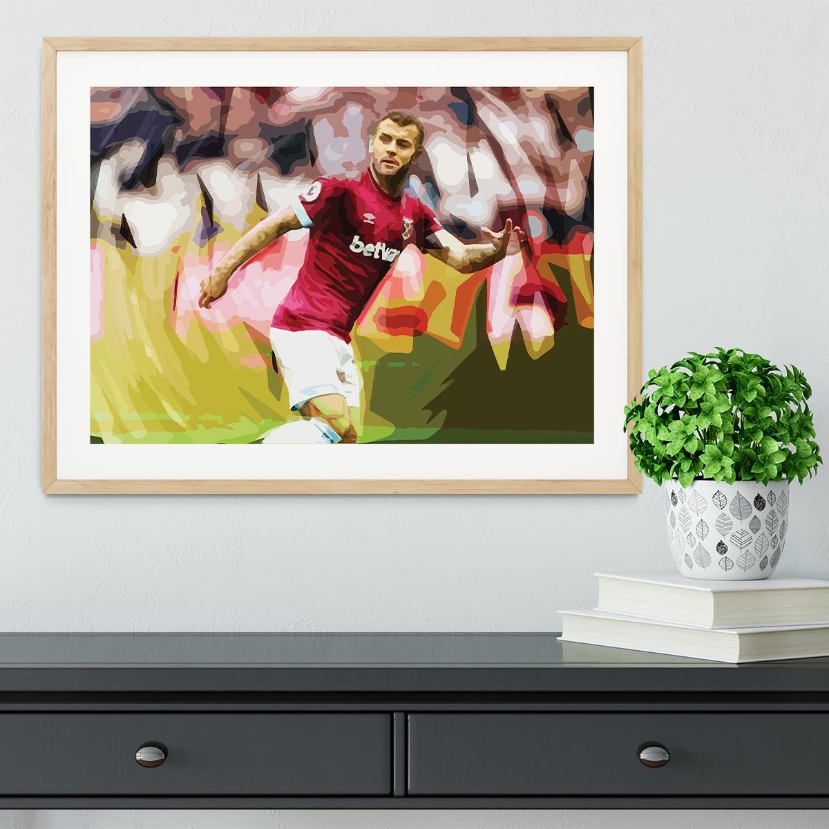 Jack Wilshere West Ham Framed Print - Canvas Art Rocks - 3