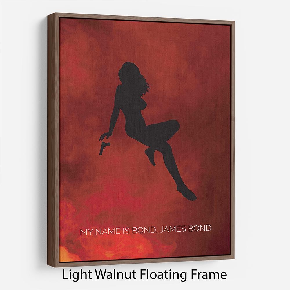 James Bond Minimal Movie Floating Frame Canvas - Canvas Art Rocks - 7