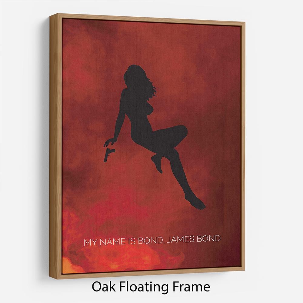 James Bond Minimal Movie Floating Frame Canvas - Canvas Art Rocks - 9