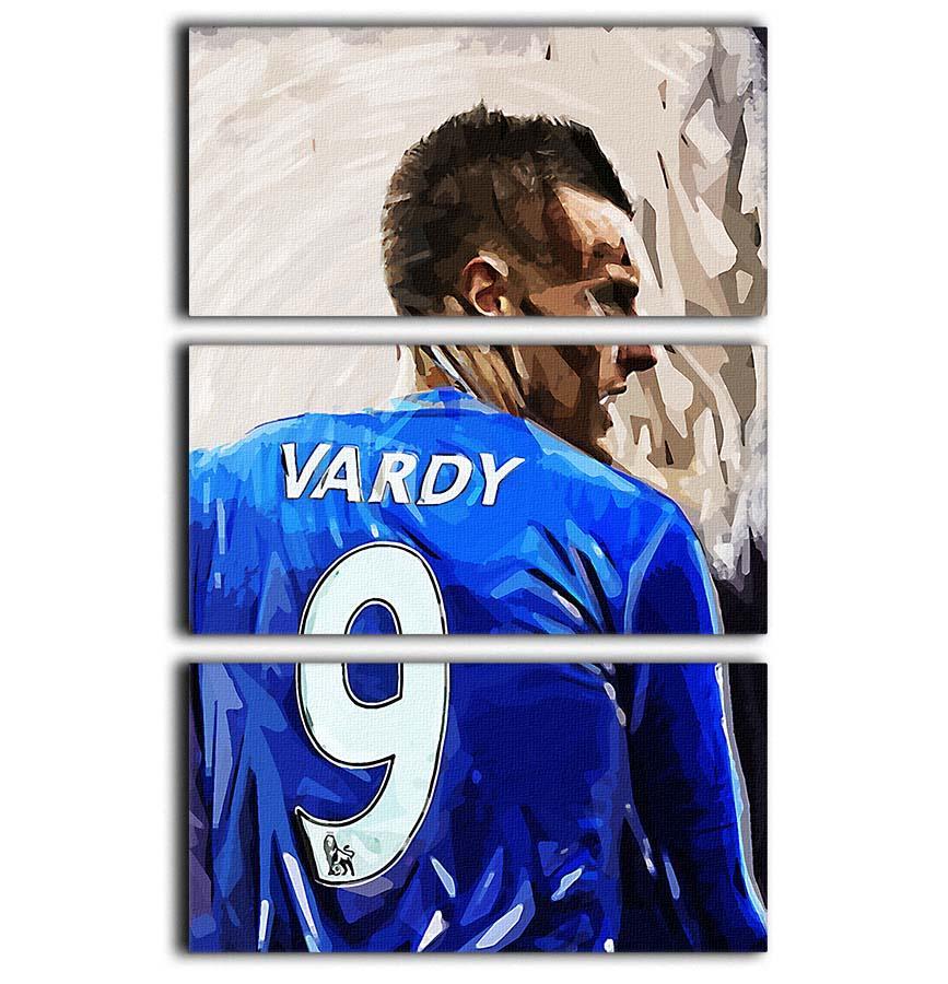 Jamie Vardy 3 Split Panel Canvas Print - Canvas Art Rocks - 1