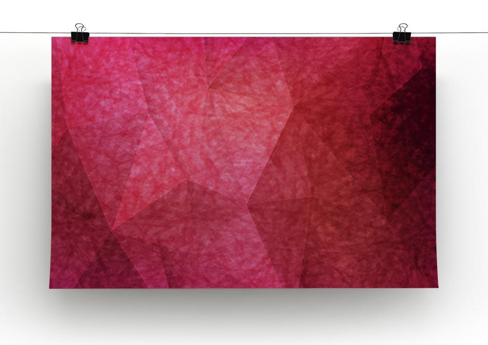 Japanese paper red background Canvas Print or Poster - Canvas Art Rocks - 2