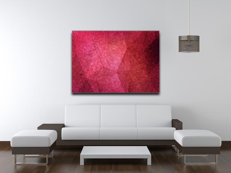 Japanese paper red background Canvas Print or Poster - Canvas Art Rocks - 4