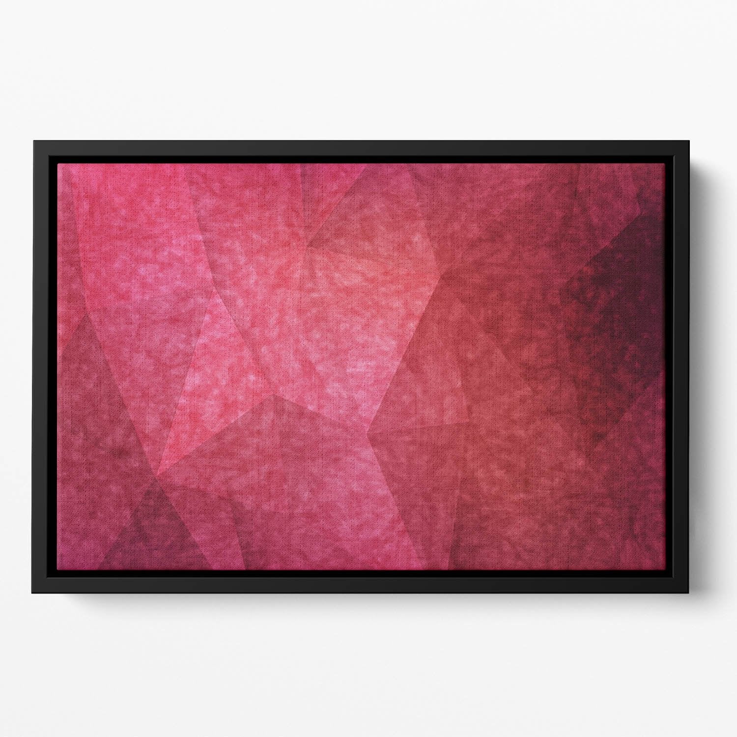 Japanese paper red background Floating Framed Canvas