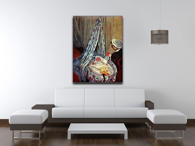 Jean Monet in the cradle by Monet Canvas Print & Poster - Canvas Art Rocks - 4