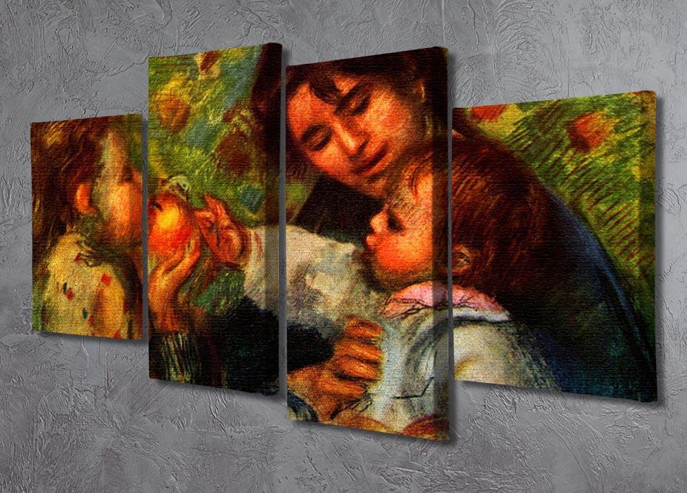 Jean Renoir and Gabrielle by Renoir 4 Split Panel Canvas - Canvas Art Rocks - 2
