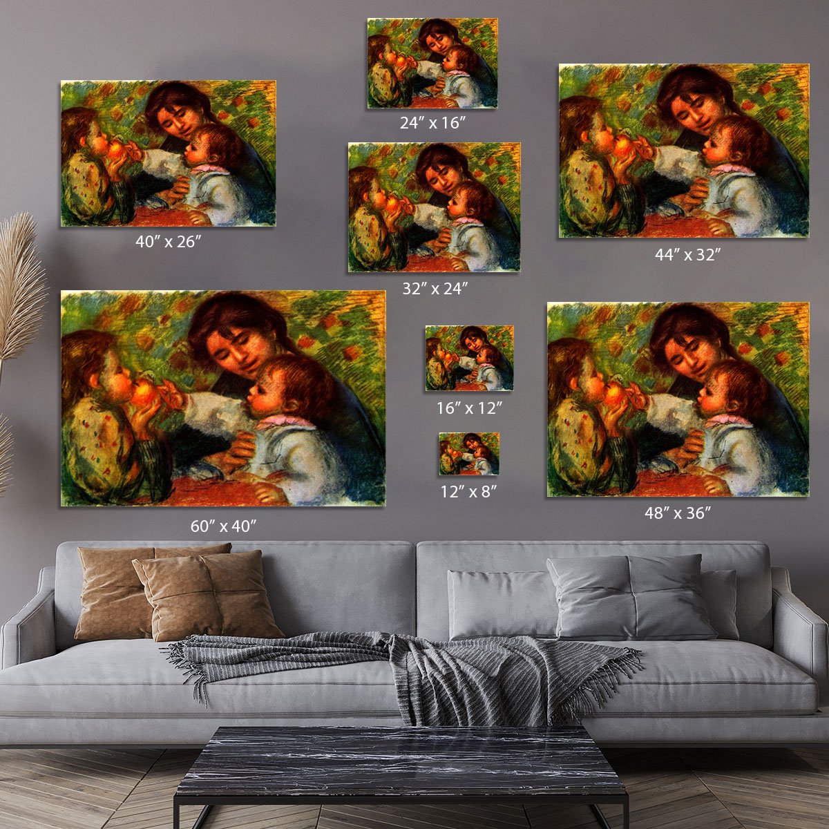 Jean Renoir and Gabrielle by Renoir Canvas Print or Poster