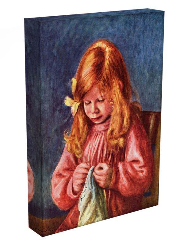 Jean Renoir sewing by Renoir Canvas Print or Poster - Canvas Art Rocks - 3