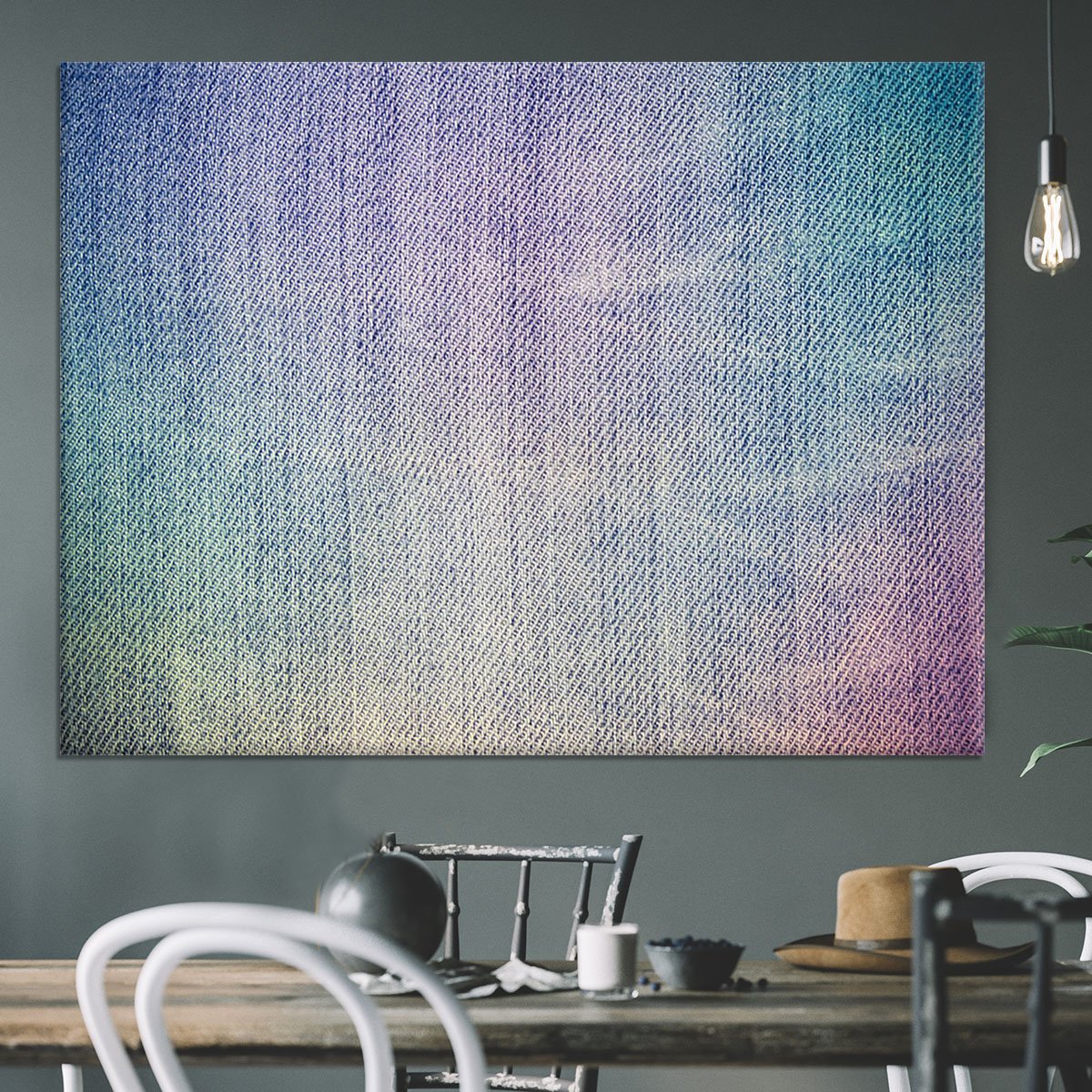 Jeans texture background Canvas Print or Poster