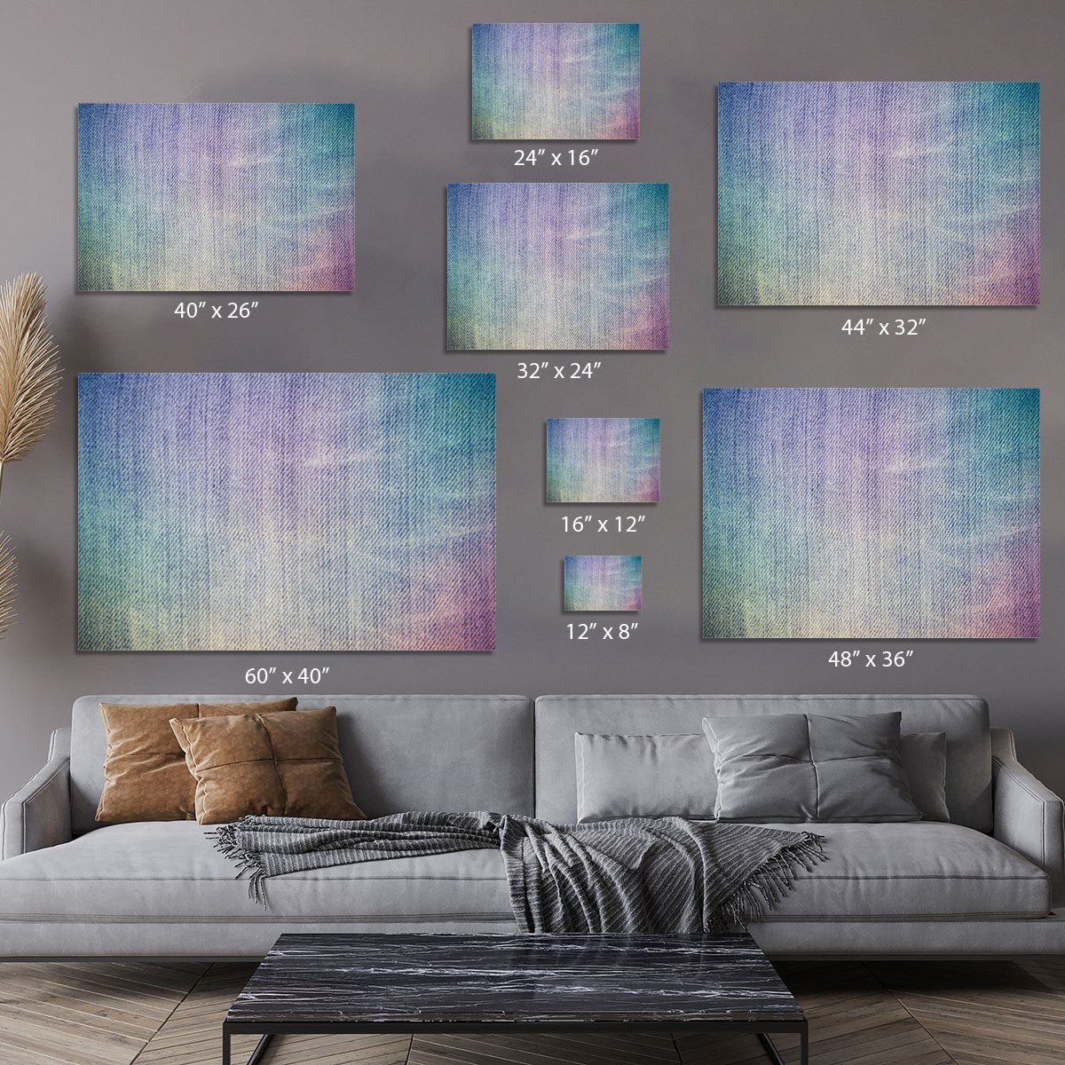 Jeans texture background Canvas Print or Poster