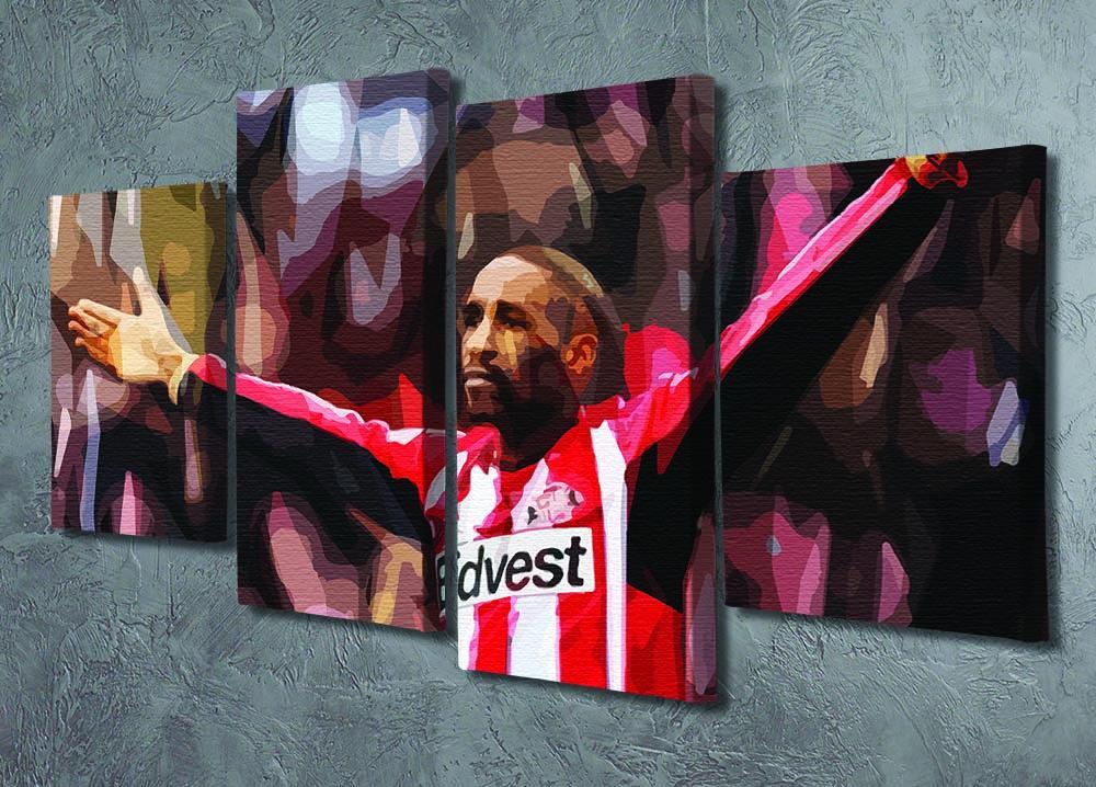 Jermain Defoe 4 Split Panel Canvas - Canvas Art Rocks - 2